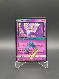 Pokemon Lunala 62/156 Ultra Prism Prism Star Holo Rare Pokemon TCG 2018 Card - Image 1
