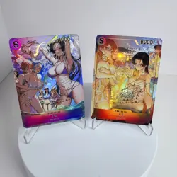 2×One Piece Doujin Card Bathhouse Series Goddess Waifu Custom Holo Foil - Image 1