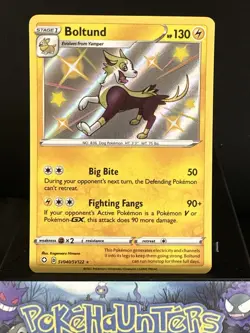 Pokemon Card Boltund SV040/SV122 Shining Fates Ultra Rare Shiny Vault NM - Image 1