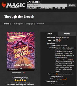 2025 MTG Magic the Gathering Innistrad Remastered Foil Through the Breach Poster - Image 3