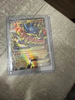 Pokemon M Lucario EX Holo Rare Card 55/111 XY Furious Fists - Image 1