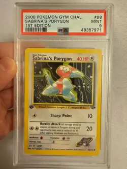 2000 Pokemon - 1st Edition Sabrina’s Porygon Gym Challenge 98/132 - PSA 9 Mint! - Image 2