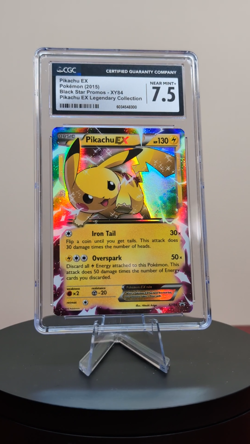 Pokemon Graded Pikachu EX #XY84 English Black Star Promo CGC 7.5 - Image 2