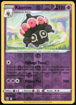 Carte Pokemon Kaorine 058/163 Reverse Styles de Combat Francais - Image 1