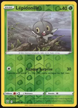 Carte Pokemon Lepidonille 011/163 Reverse Styles de Combat Francais - Image 1