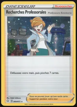 Carte Pokemon Recherches Professorales 060/072 Holo Destinees Radieuses FR - Image 1
