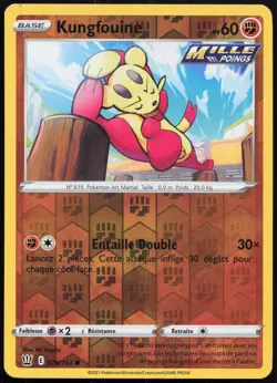 Carte Pokemon Kungfouine 076/163 Reverse Styles de Combat Francais - Image 1