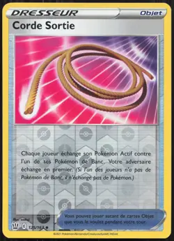 Carte Pokemon Corde Sortie 125/163 Reverse Styles de Combat Francais - Image 1