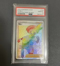 2020 Pokemon Sword & Shield Vivid Voltage FA/BEA #193 Secret PSA 10 - Image 1