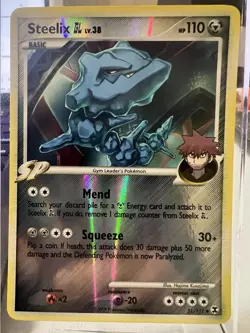 Pokemon TCG Steelix 51/111 Rising Rivals Reverse Holo - Image 1