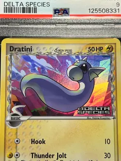 PSA 9 Mint- Dratini Reverse Foil 65/113 Pokemon 2005 EX Delta Species - Image 3