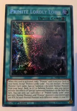 Primite Lordly Lode - MP25-EN114 - Prismatic Secret Rare - 1st Ed, Yugioh MINT! - Image 1