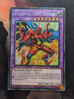 LDS3-EN104 Elemental HERO Sunrise Secret Rare Yugioh TCG NM - Image 1