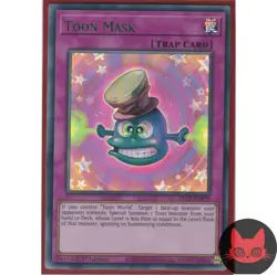 Yugioh Toon Mask DLCS-EN079 Green Ultra Rare 1st Edition NM - Image 1