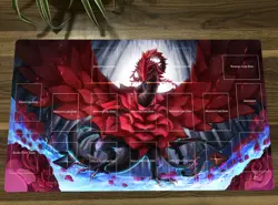 YGO Anime Playmat Black Rose Dragon Trading Card Game Mat TCG CCG Play Mat - Image 1