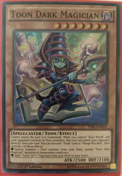 YuGiOh Toon Dark Magician Super Rare 1st Edition TDIL-EN032 - Image 1