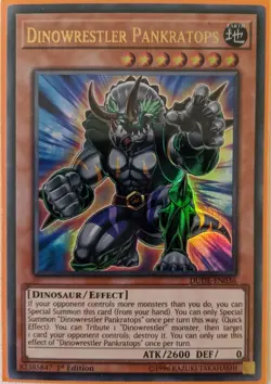 YuGiOh Dinowrestler Pankratops Ultra Rare 1st Edition DUDE-EN036 - Image 1