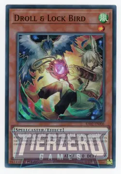 Yugioh RA02-EN006 - Droll & Lock Bird (Alt Art) - Super Rare - Image 1
