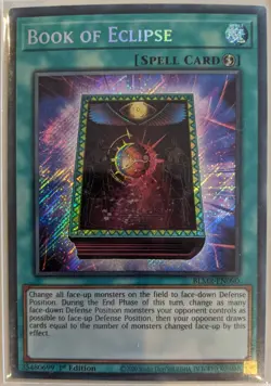 YuGiOh Book of Eclipse Secret Rare 1st Edition BLMR-EN090 - Image 1