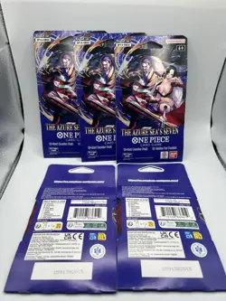 (5) One Piece TCG: The Azure Sea's Seven Sleeved Booster OP-14 English. - Image 2