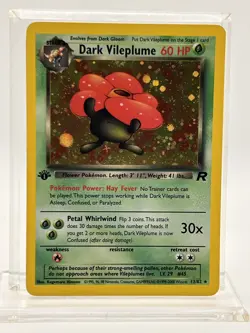 DARK VILEPLUME Pokemon Card - WOTC - 1st Edition - Team Rocket 13/82 HOLO NM (C) - Image 1