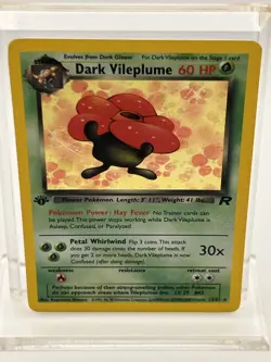DARK VILEPLUME Pokemon Card - WOTC - 1st Edition - Team Rocket 13/82 HOLO NM (C) - Image 2