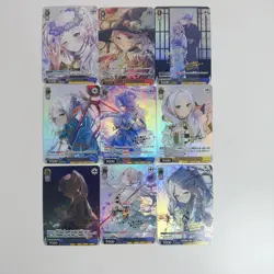 9×Frieren Beyond Journey's End Doujin Card Goddess Stroy Waifu Custom Holo Foil - Image 1