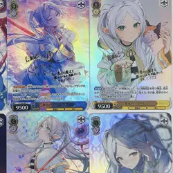 9×Frieren Beyond Journey's End Doujin Card Goddess Stroy Waifu Custom Holo Foil - Image 2
