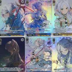9×Frieren Beyond Journey's End Doujin Card Goddess Stroy Waifu Custom Holo Foil - Image 3