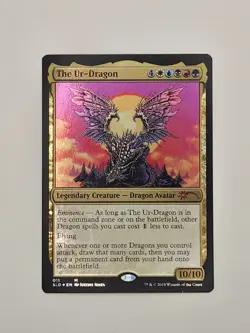 Magic the Gathering Secret Lair Drop Series the Ur-Dragon #011 Foil Card - Image 1