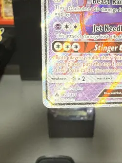Pokemon Card Naganadel GX 121/131 Full Art Forbidden Light Played - Image 5