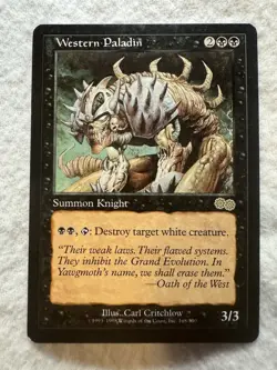 MTG - Western Paladin - Urza's Saga - LP - #168 - Free Shipping! - Image 1