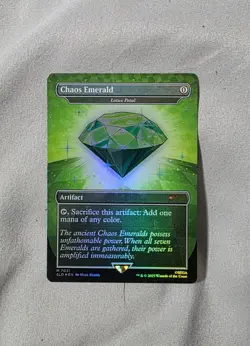 Chaos Emerald - Lotus Petal (7031) Secret Lair Drop Foil - Image 1