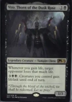 Vito, Thorn of the Dusk Rose - Core Set 2021: #127, Magic: The Gathering Lp C288 - Image 1