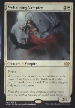 Welcoming Vampire - Innistrad: Crimson Vow: #46, Magic: The Gathering Nm C278 - Image 1