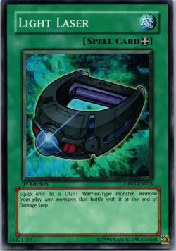 Yugioh Light Laser DP03-EN025 1st Edition Super Rare NM - Image 1
