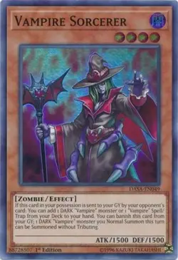 Vampire Sorcerer - DASA-EN049 - Super Rare - 1st Edition - Lightly Played - Image 1
