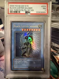 Yu-Gi-Oh! Sye Starter Deck Yugi Evolution #024 Black Luster Soldier, PSA 7 - Image 1