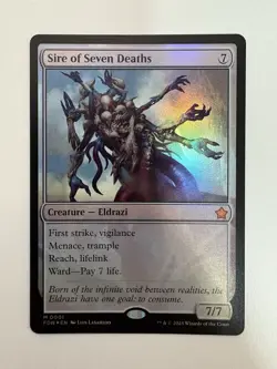 Sire of Seven Deaths Foil MTG Magic the Gathering Card NM Near Mint FDN - Image 1