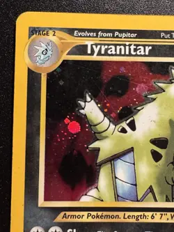 Tyranitar 12/75 Neo Discovery Pokemon Card Holo Foil Rare HP - Image 3