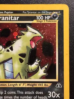 Tyranitar 12/75 Neo Discovery Pokemon Card Holo Foil Rare HP - Image 4