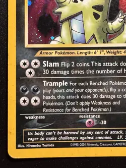 Tyranitar 12/75 Neo Discovery Pokemon Card Holo Foil Rare HP - Image 5
