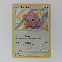 Minccino SV093/SV122 Ultra Rare Shining Fates NM Pokemon TCG Card - Image 1