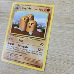 SQUARE CUT ERROR LP Dugtrio 56/108 Evolutions Rare Nintendo Pokemon Card - Image 2