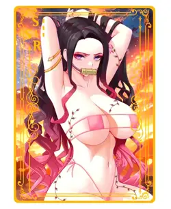 Waifu Anime Cards TCG | Nezuko Kamado - Demon Slayer [ METAL CARD ] Sexy Hentai - Image 1