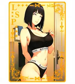 Waifu Anime Cards TCG | Naruto - Hinata Hyuuga [ METAL CARD ] SSR | Sexy Hentai - Image 1