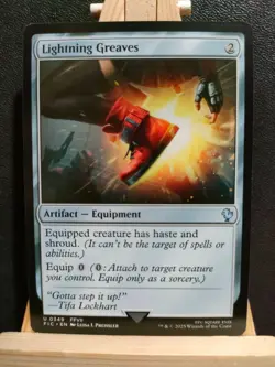 Lightning Greaves - Final Fantasy Commander - Uncommon - NM (see pics) MTG - Image 1