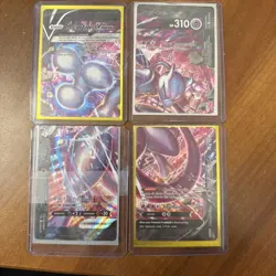 Pokemon Mewtwo V Union Full Set SWSH159 SWSH160 SWSH161 SWSH162 - Image 1