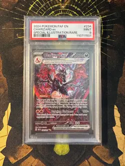 Pokemon Charizard ex 234/091 Paldean Fates SIR PSA 9 - Image 1