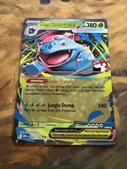Pokemon Prize Pack Series 8 MEGA VENUSAUR ex NM - Image 1